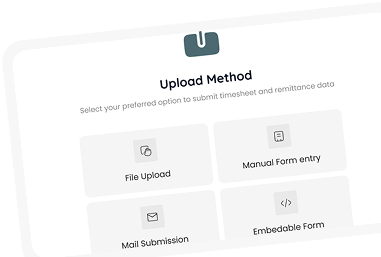 Upload method UI